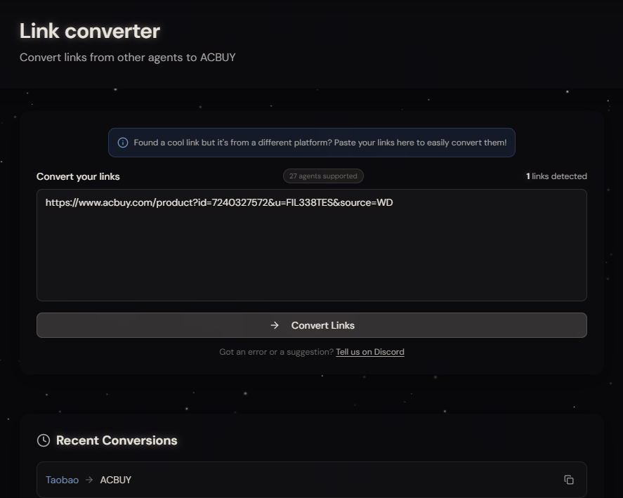 Link converter
